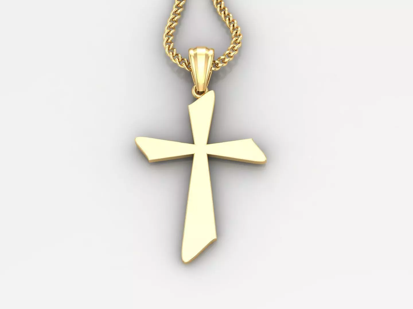 Cross Pendant 3DM STL 1CP024 3D print model_0