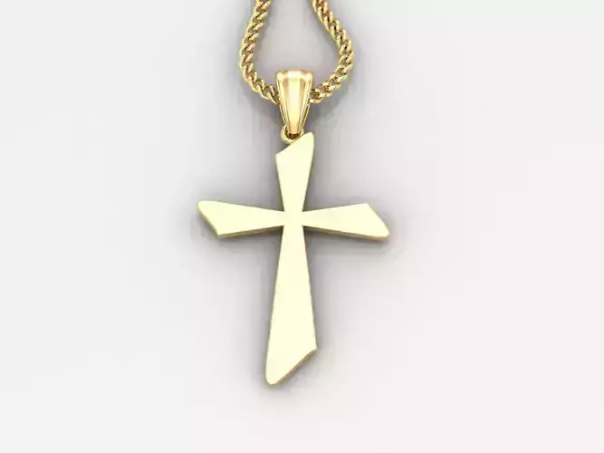  Cross Pendant 3DM STL 1CP024