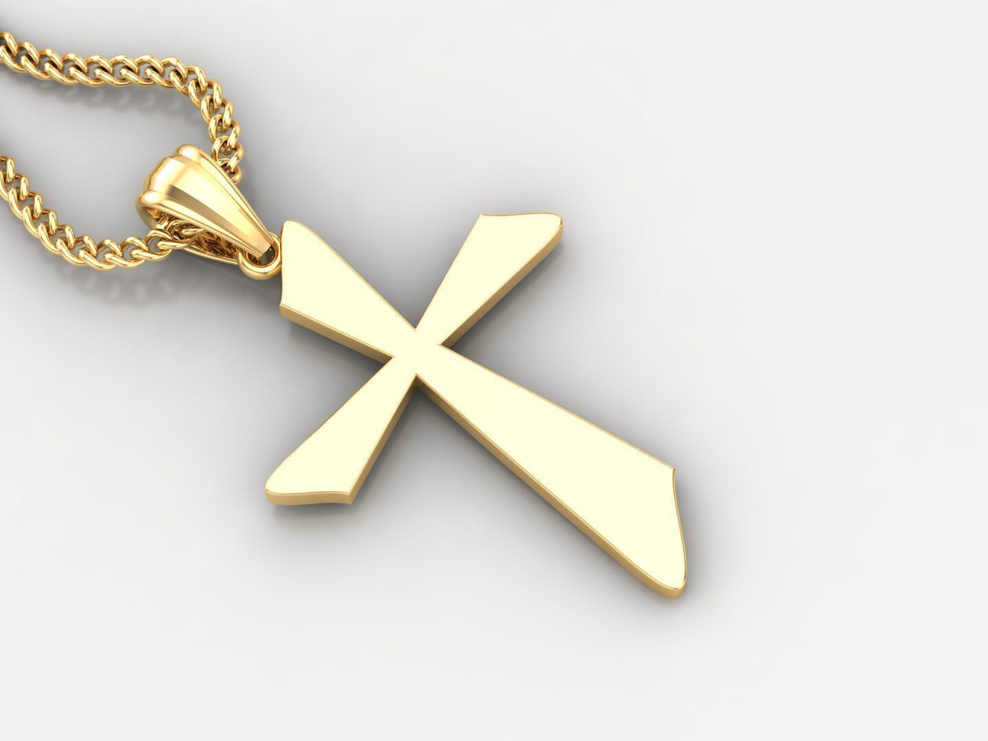 Cross Pendant 3DM STL 1CP024 3D print model_2