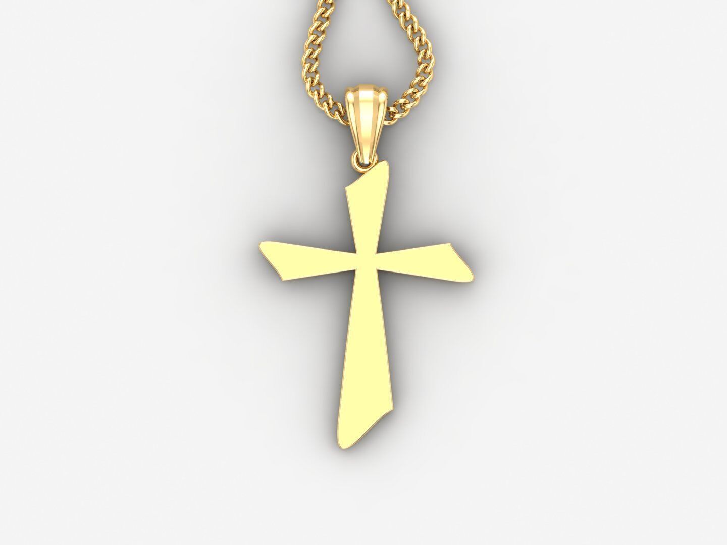 Cross Pendant 3DM STL 1CP024 3D print model_4