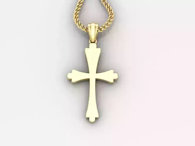  Cross Pendant 3DM STL 1CP023