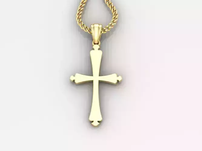  Cross Pendant 3DM STL 1CP022