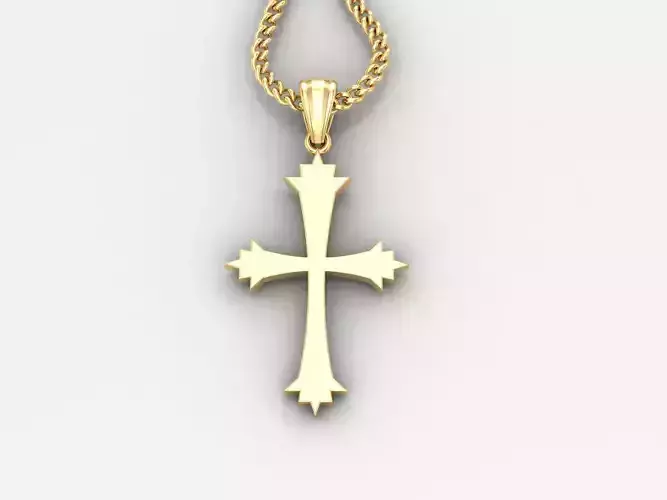  Cross Pendant 3DM STL 1CP021