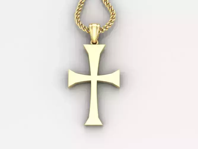  Cross Pendant 3DM STL 1CP019