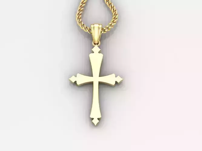  Cross Pendant 3DM STL 1CP018