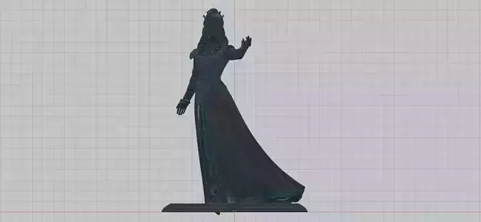Anna Henrietta Statue - The Witcher 3 Blood and Wine Free low-poly 3D model