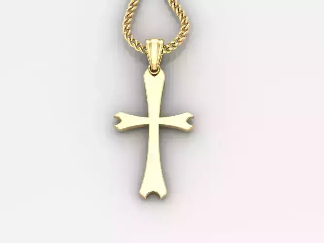  Cross Pendant 3DM STL 1CP017