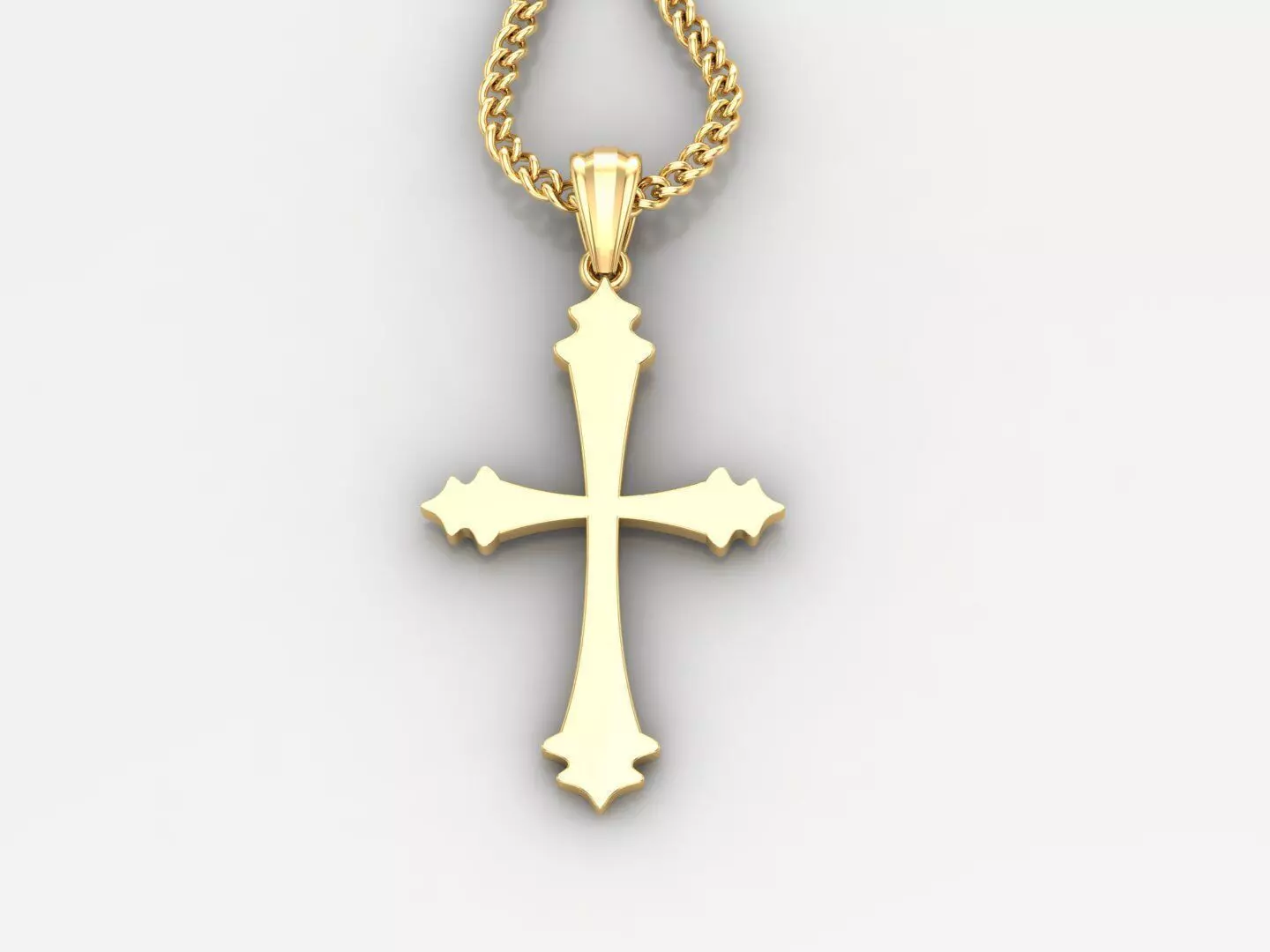  Cross Pendant 3DM STL 1CP016 3D print model_0