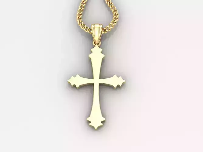  Cross Pendant 3DM STL 1CP016