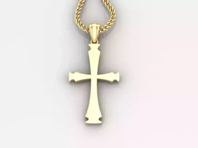  Cross Pendant 3DM STL 1CP015