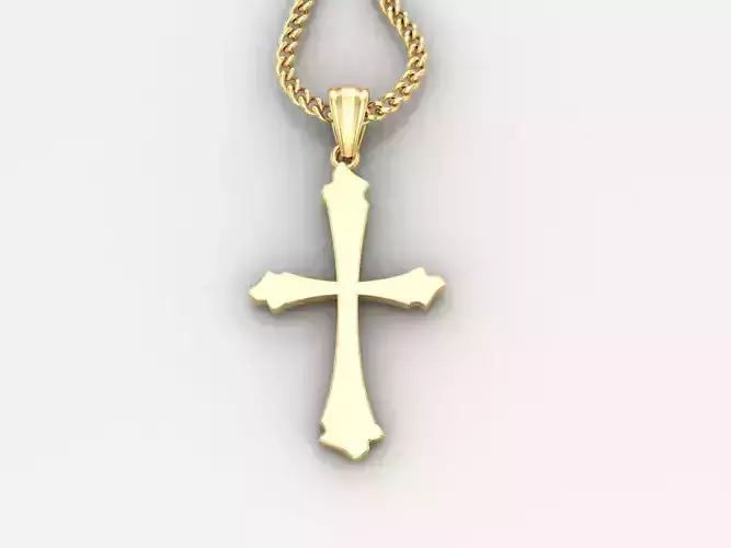  Cross Pendant 3DM STL 1CP014