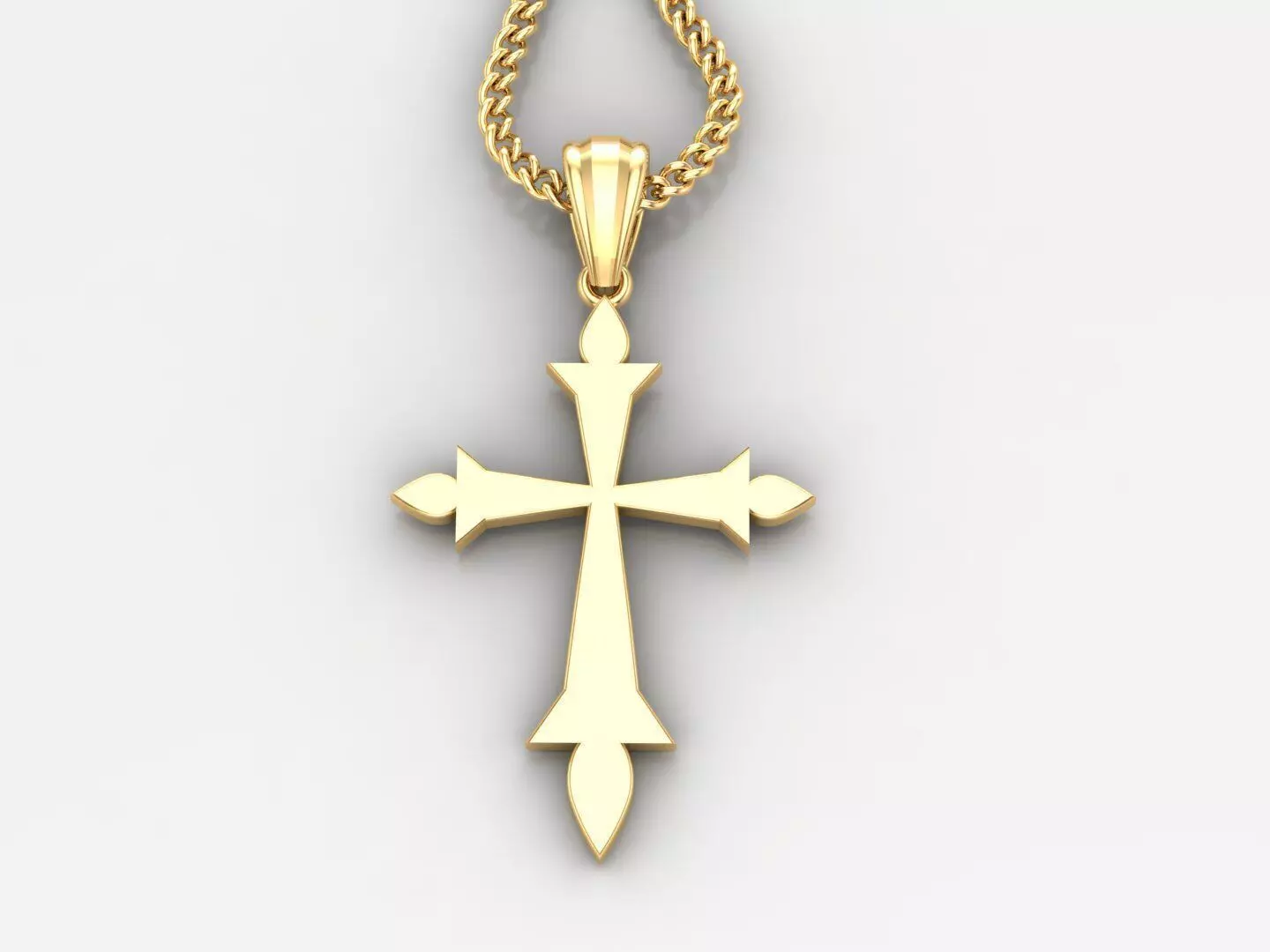  Cross Pendant 3DM STL 1CP013 3D print model_0
