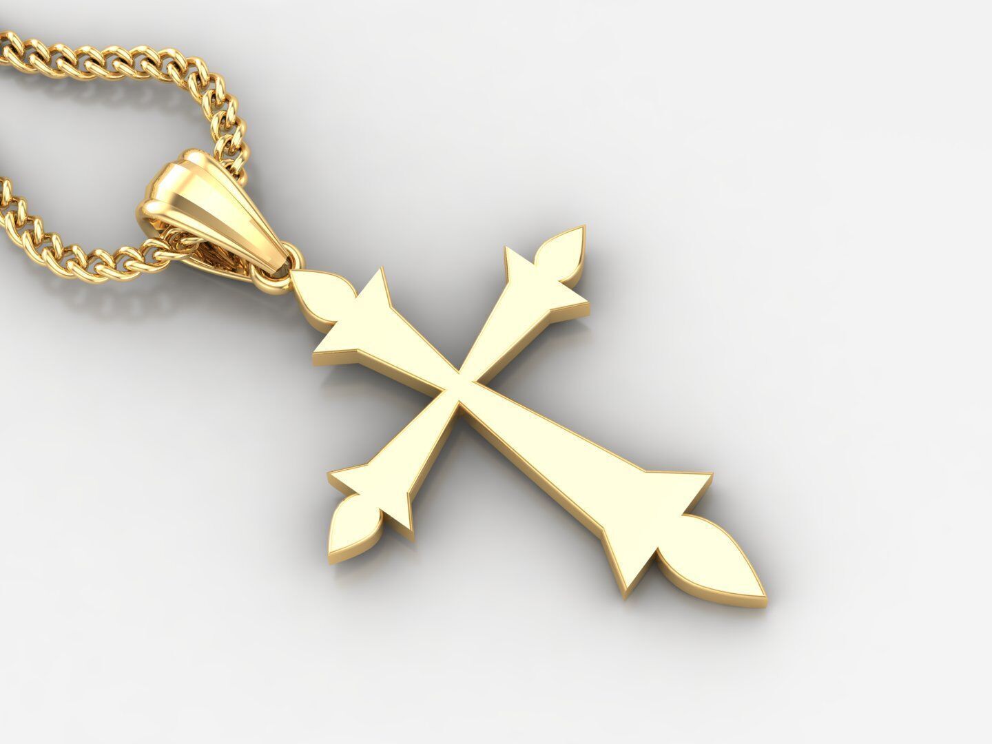  Cross Pendant 3DM STL 1CP013 3D print model_2