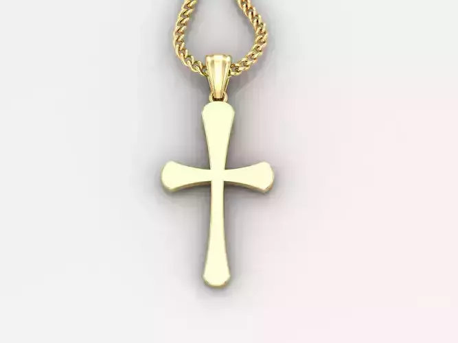  Cross Pendant 3DM STL 1CP011