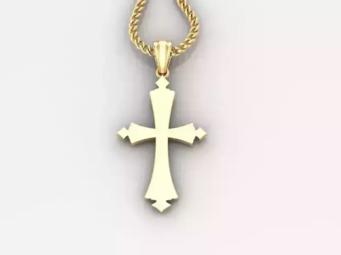  Cross Pendant 3DM STL 1CP010