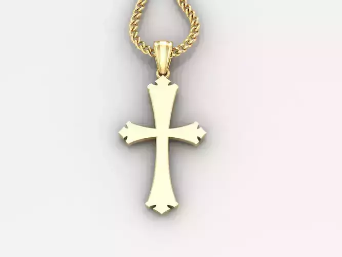  Cross Pendant 3DM STL 1CP009