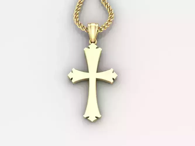  Cross Pendant 3DM STL 1CP008