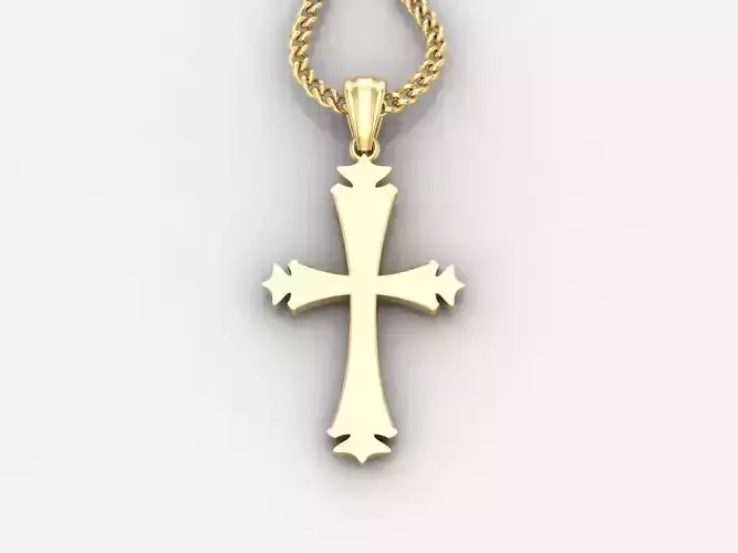  Cross Pendant 3DM STL 1CP007