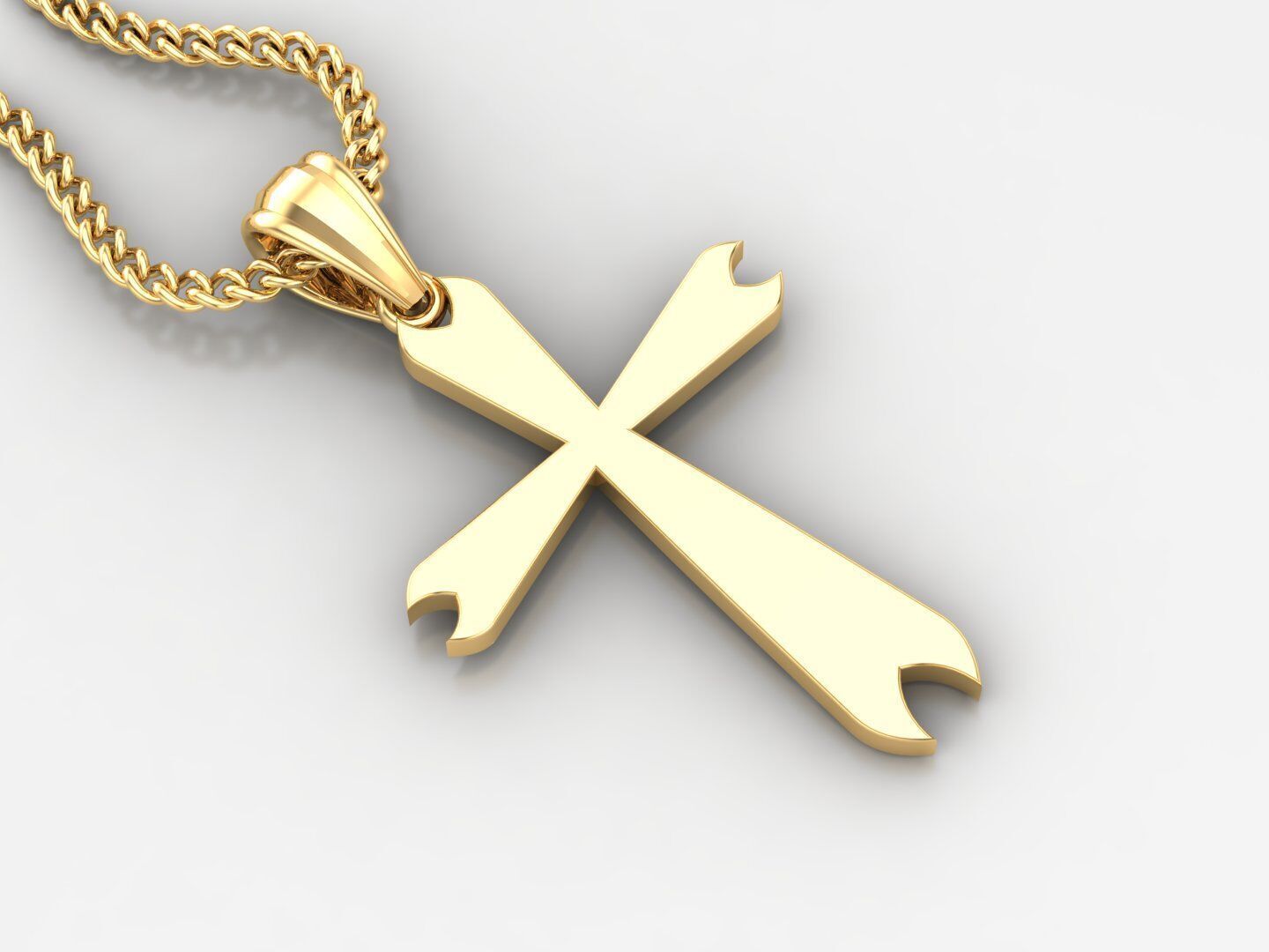  Cross Pendant 3DM STL 1CP005 3D print model_2