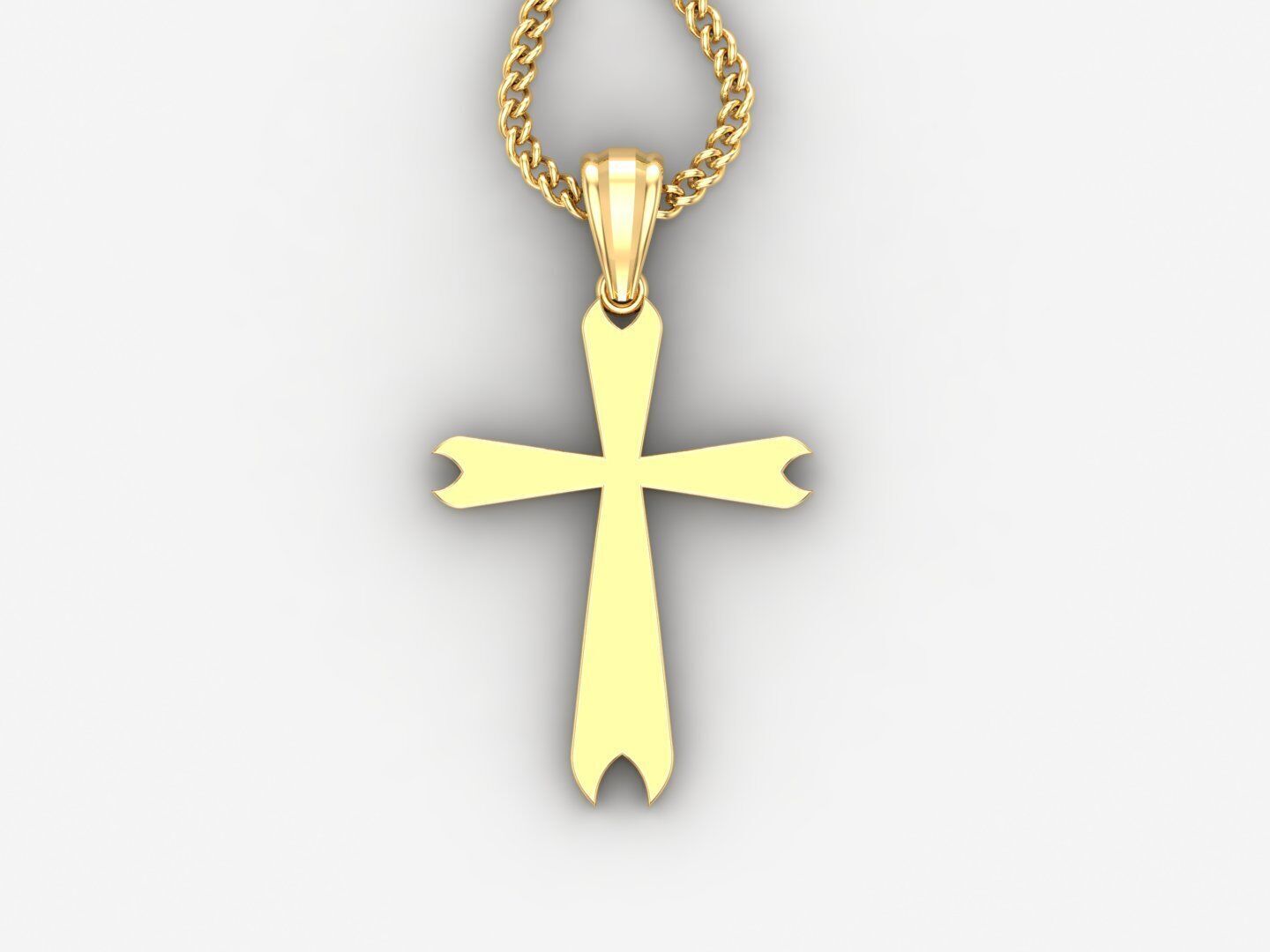  Cross Pendant 3DM STL 1CP005 3D print model_4