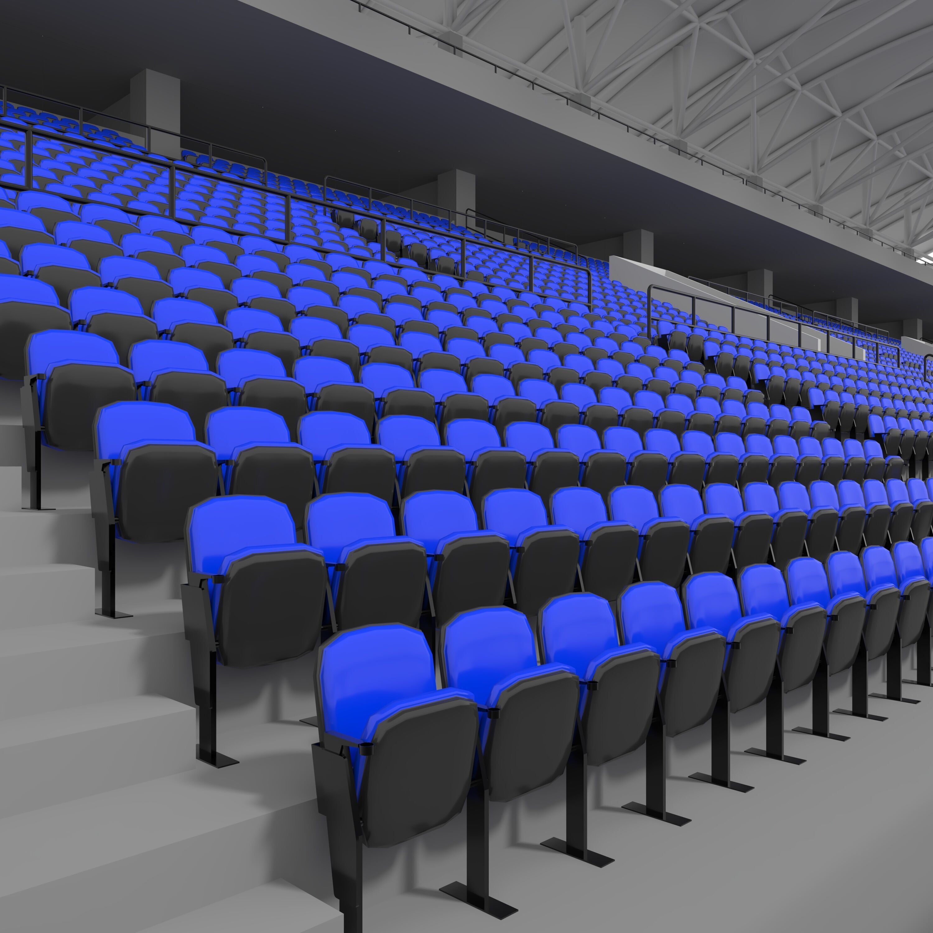 Stadium Tribune 11 3D model_2