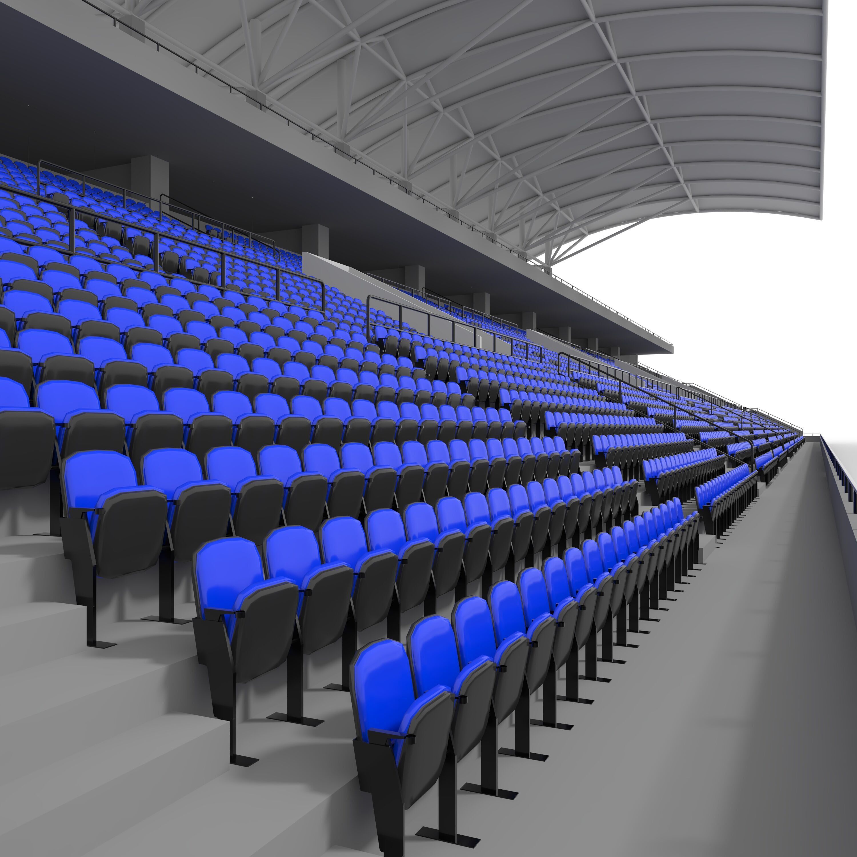 Stadium Tribune 11 3D model_17