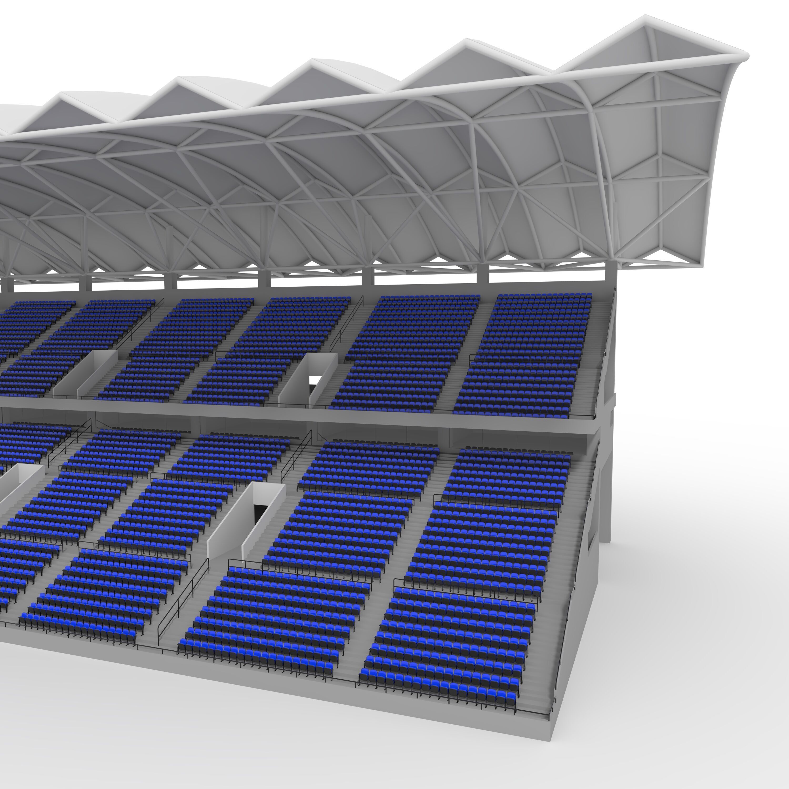 Stadium Tribune 11 3D model_13