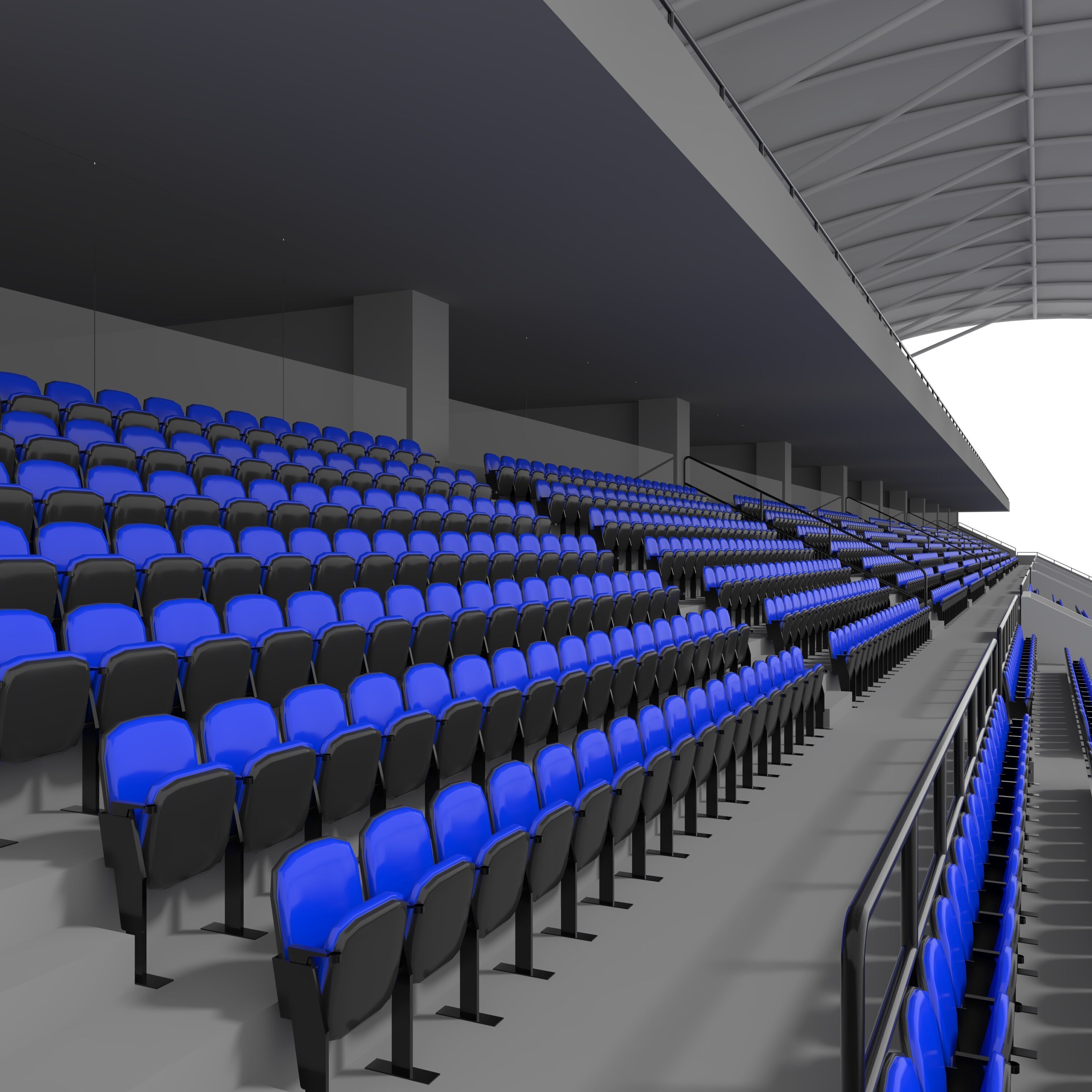 Stadium Tribune 11 3D model_19
