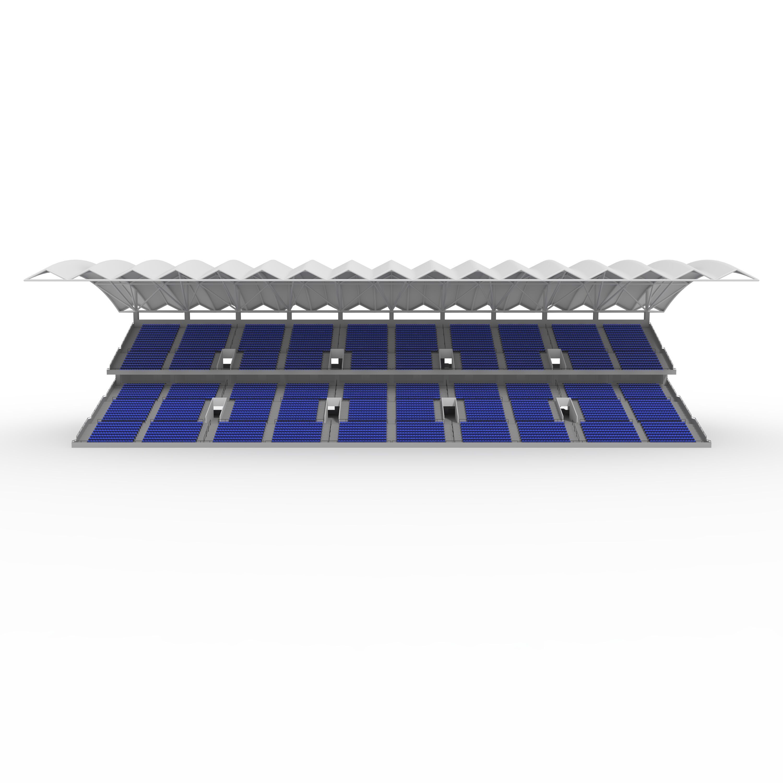 Stadium Tribune 11 3D model_4