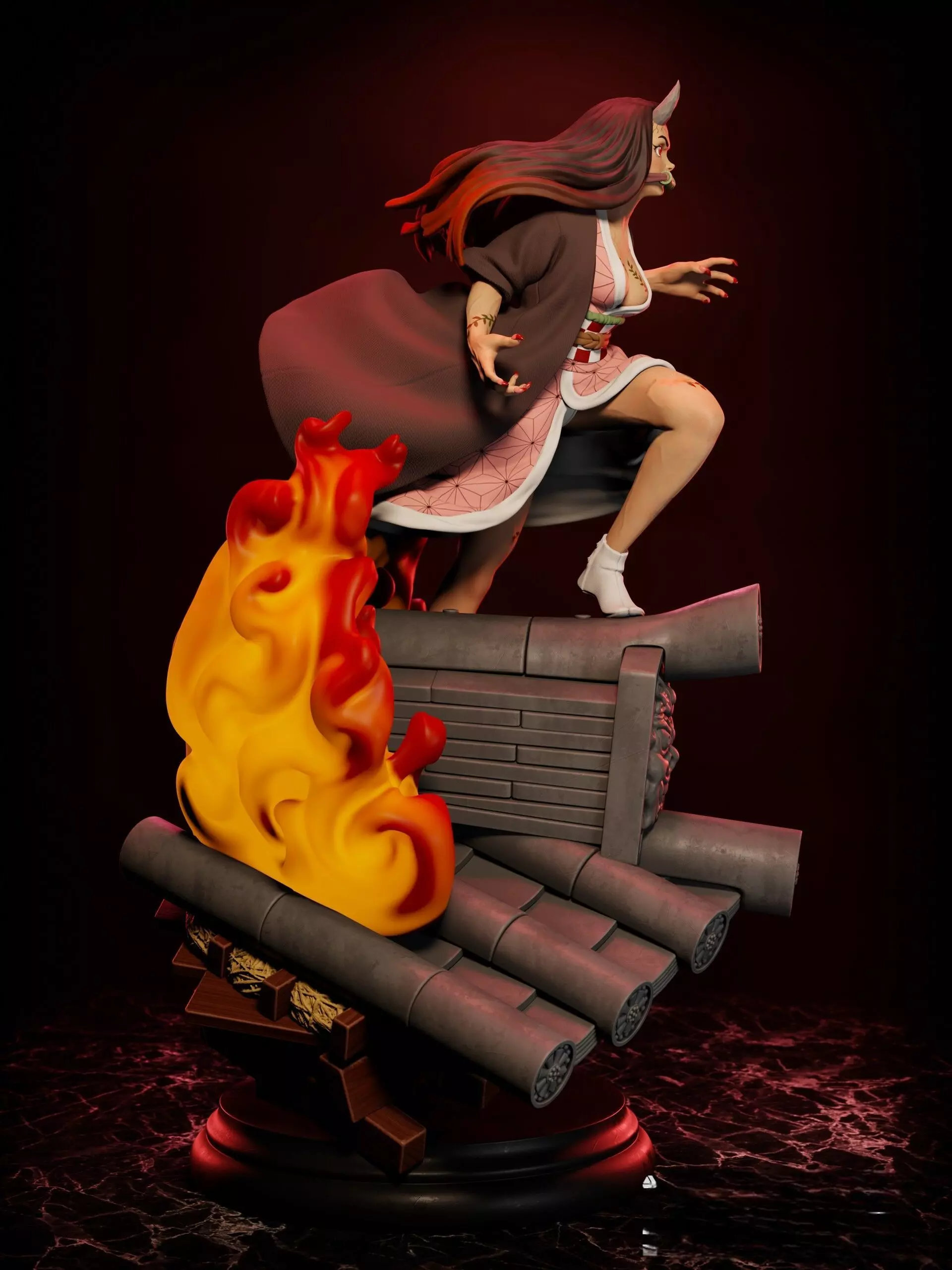 Demon Slayer Nezuko Kamado 3D print model_0