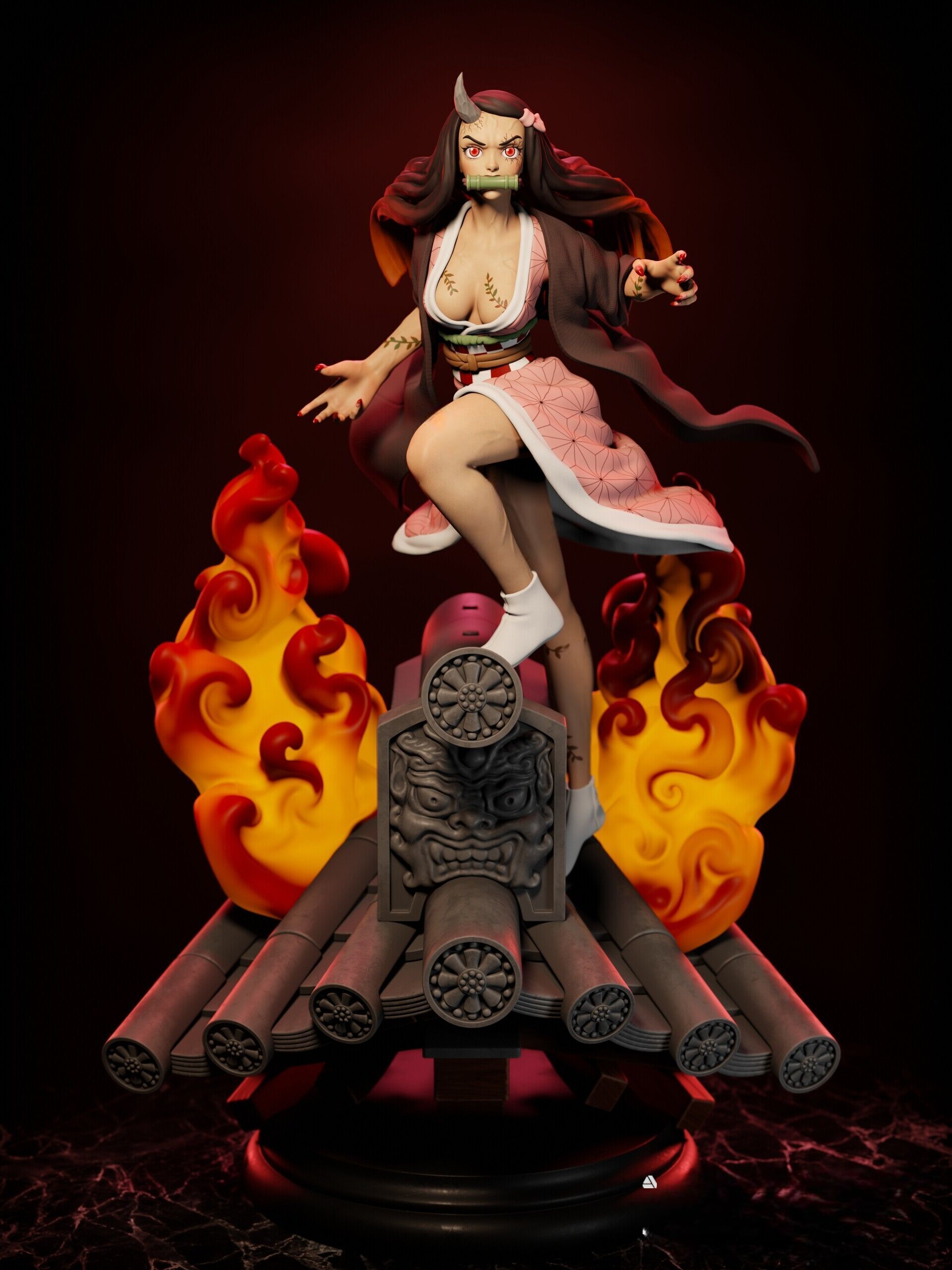 Demon Slayer Nezuko Kamado 3D print model_3