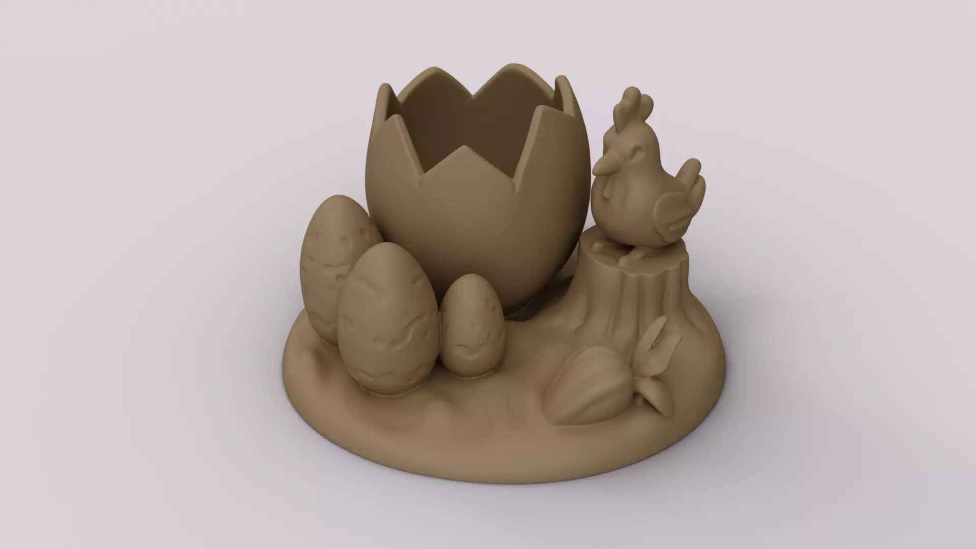 Easter Chicken Egg Organizer 3D print model