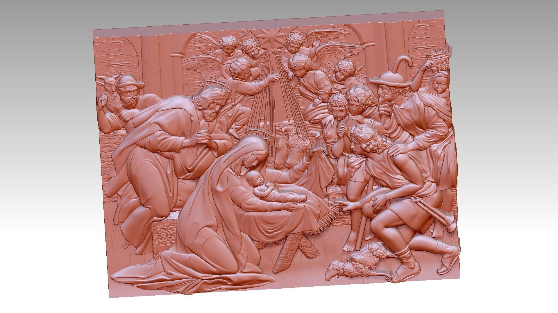 Christmas  Reliefs 3D print model_7