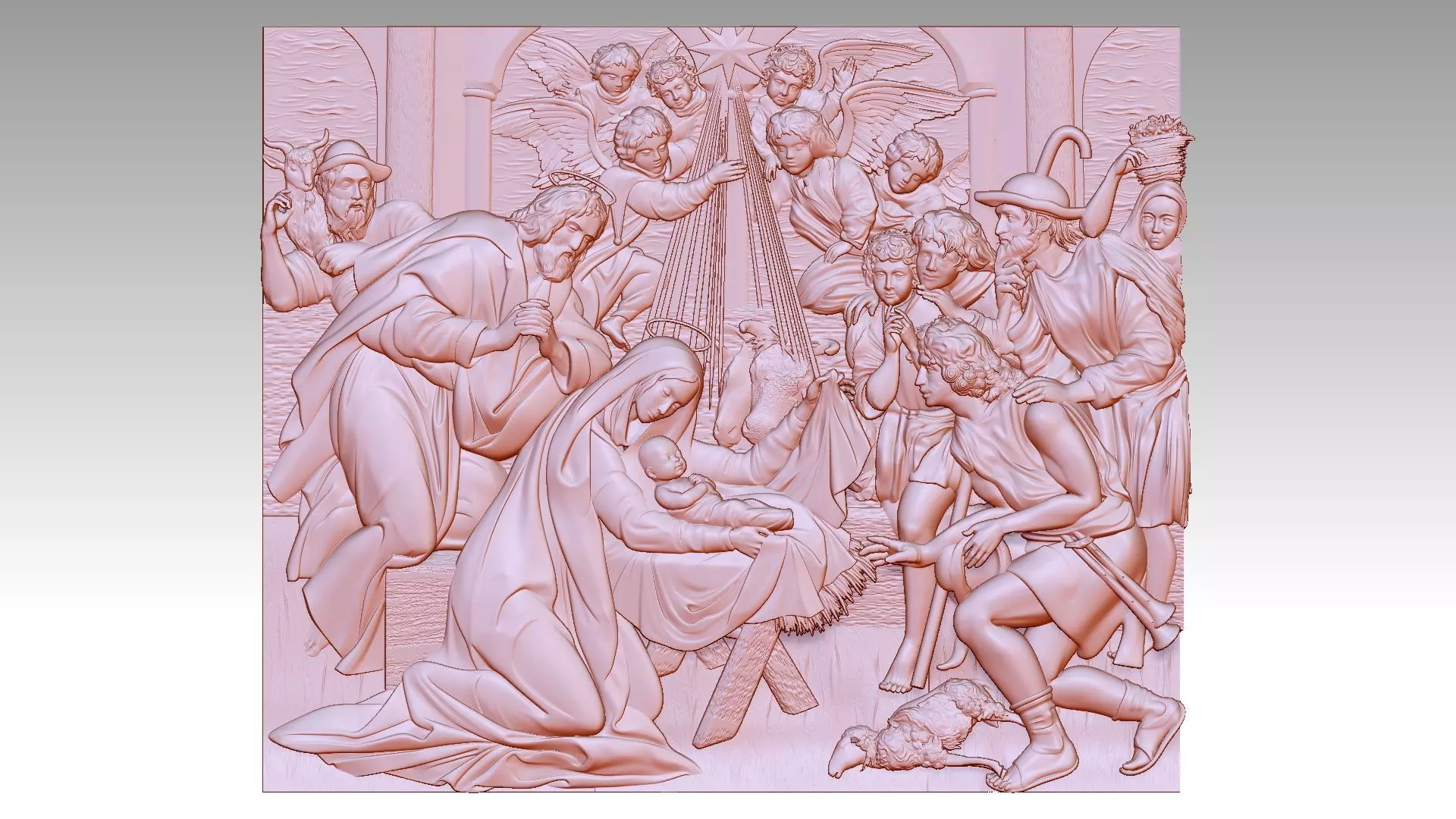 Christmas  Reliefs 3D print model_0