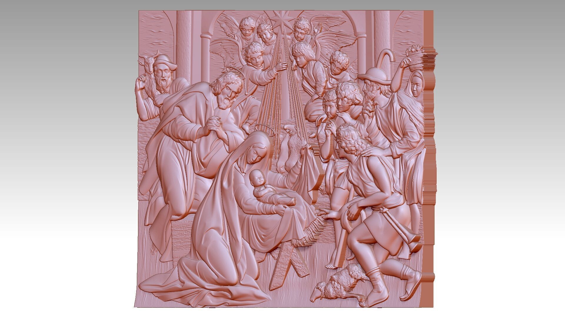 Christmas  Reliefs 3D print model_1