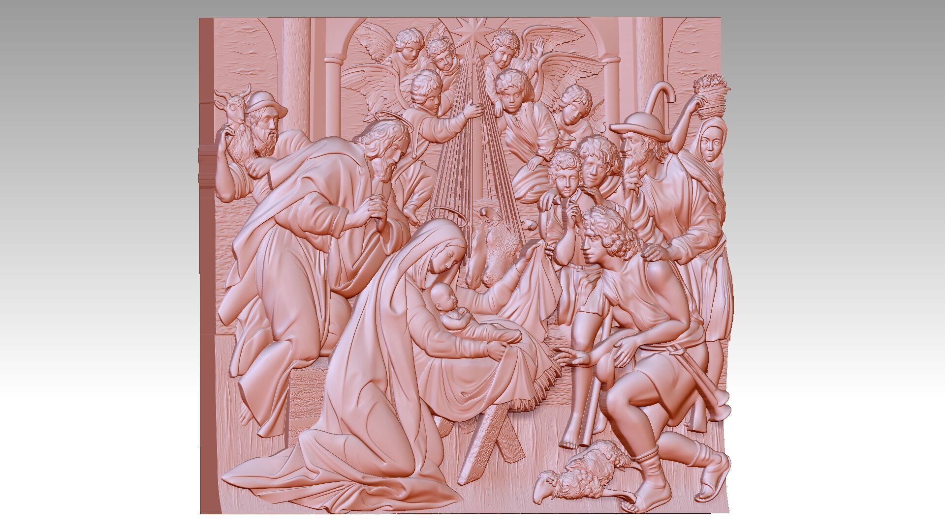 Christmas  Reliefs 3D print model_3