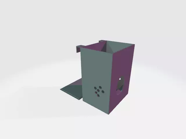 Quail Feeder Low waste No waste Free 3D print model_0
