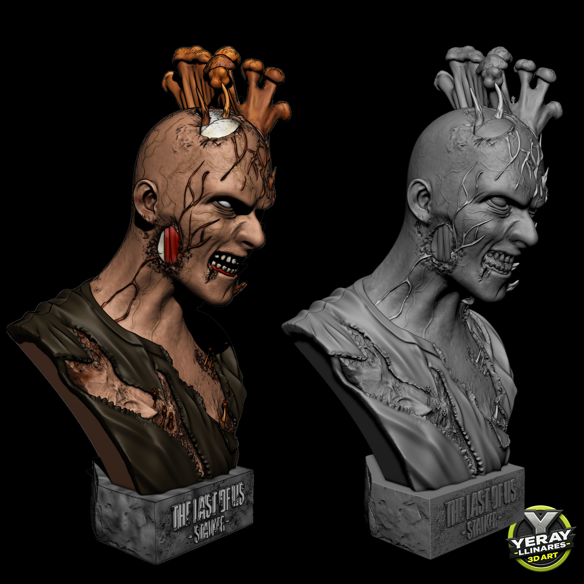 STALKER BUST The Last of Us 3D print model_3