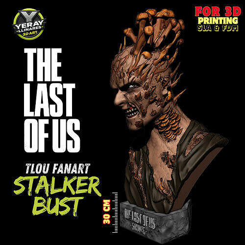 STALKER BUST  The Last of Us 3D print model