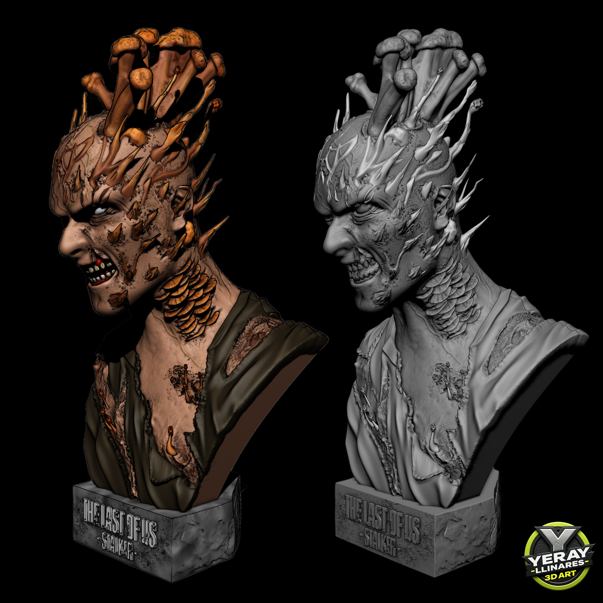 STALKER BUST The Last of Us 3D print model_1