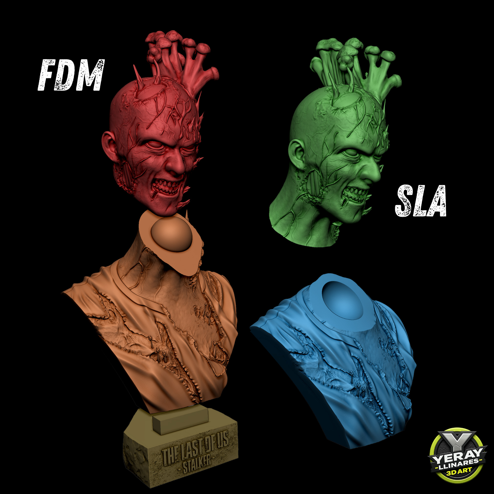 STALKER BUST The Last of Us 3D print model_6