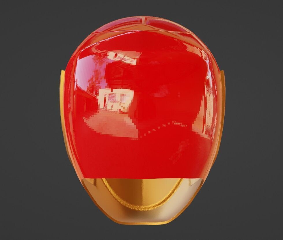 Power Rangers Ninja Storm Red Ranger HurricaneRed Helmet 3D print model_6