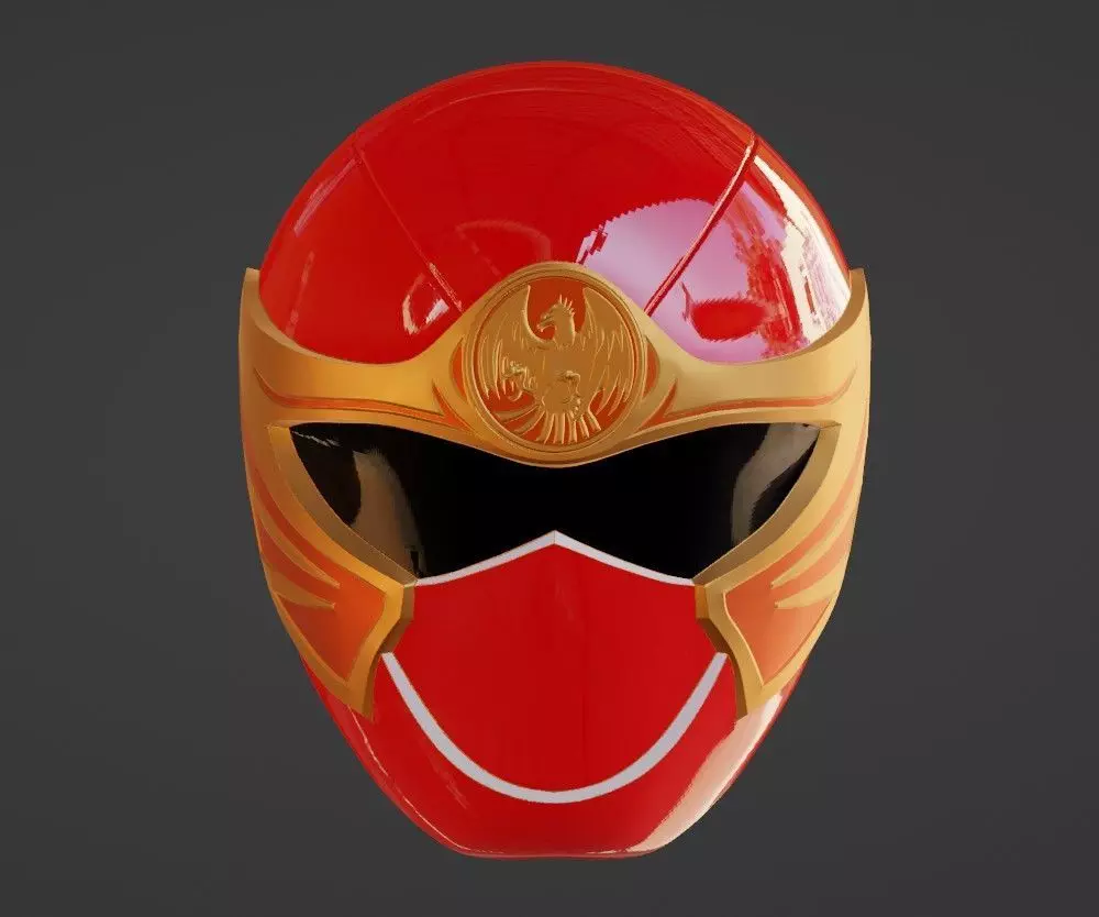 Power Rangers Ninja Storm Red Ranger HurricaneRed Helmet 3D print model_0