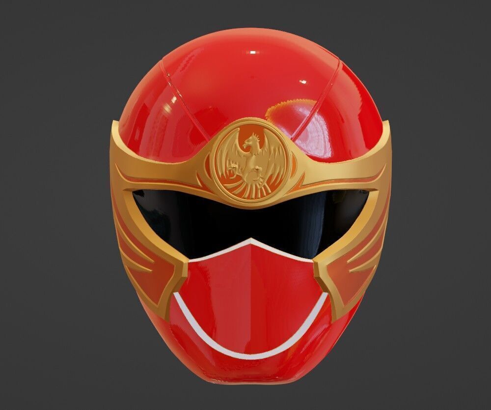 Power Rangers Ninja Storm Red Ranger HurricaneRed Helmet 3D print model_1