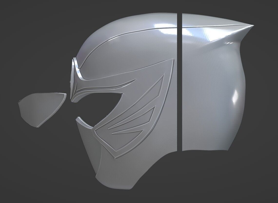 Power Rangers Ninja Storm Red Ranger HurricaneRed Helmet 3D print model_10