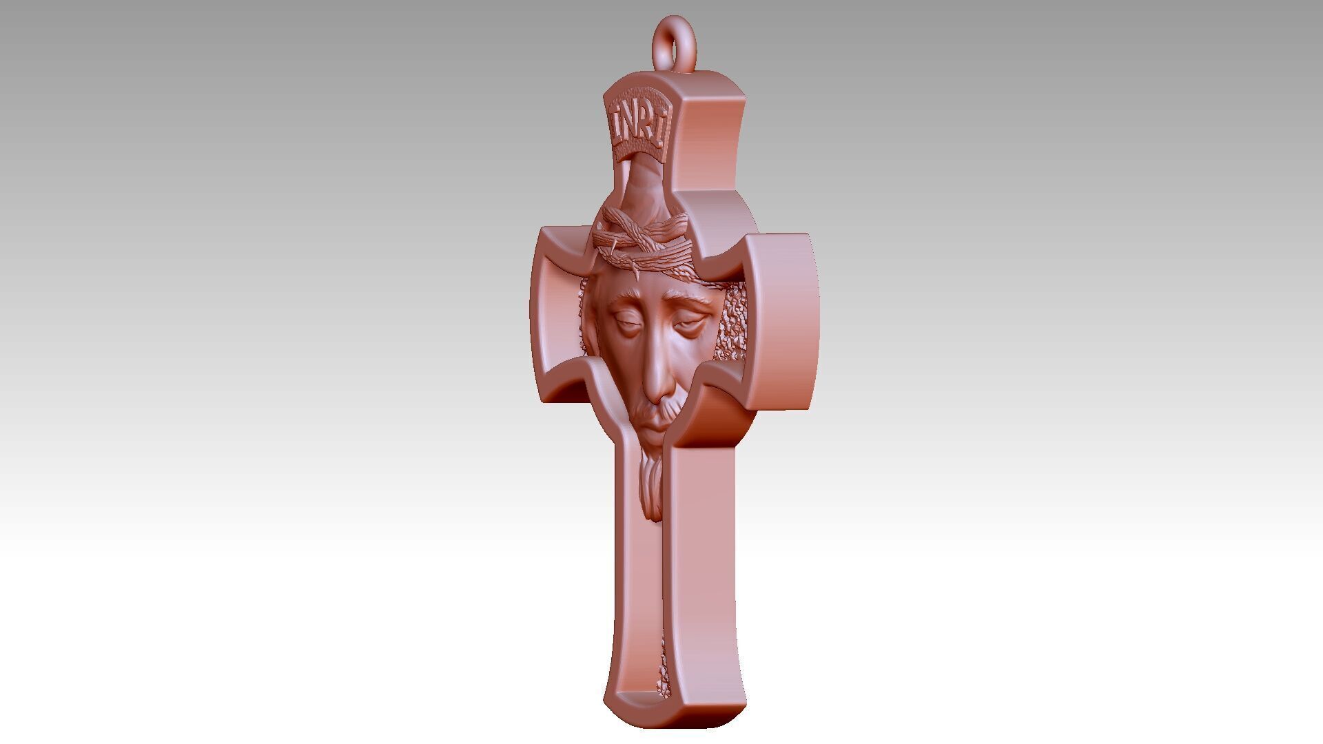Jesus Cross Reliefs  3D print model_2