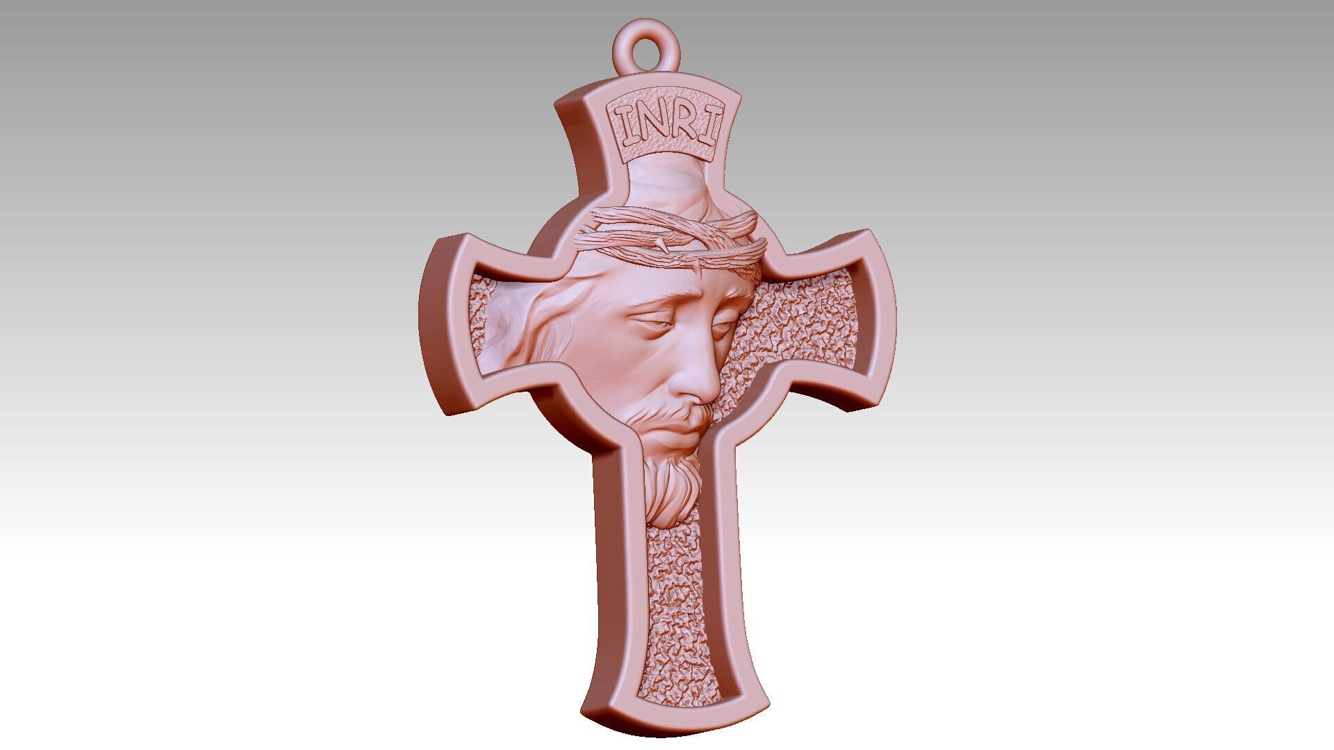 Jesus Cross Reliefs  3D print model_3