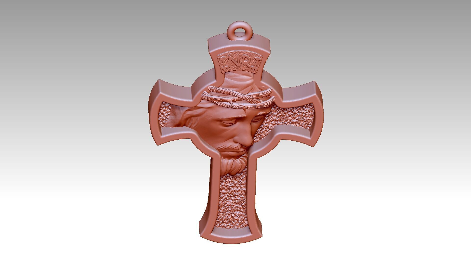 Jesus Cross Reliefs  3D print model_7