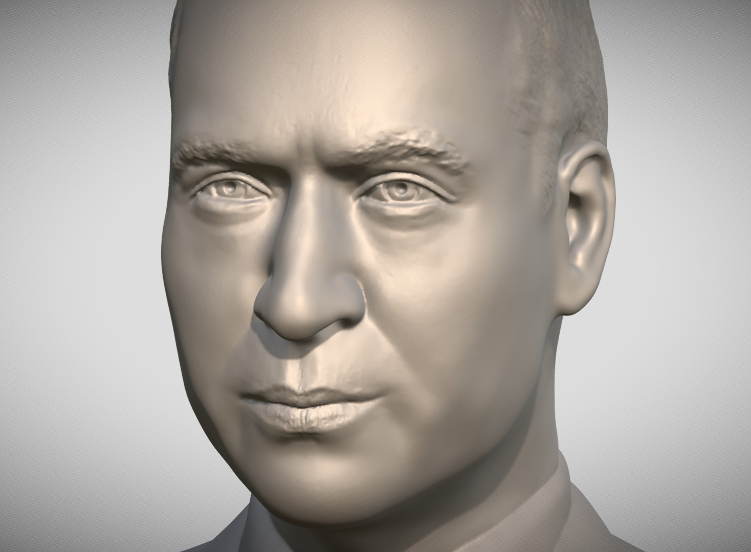 Prince William bust 3D print model_17