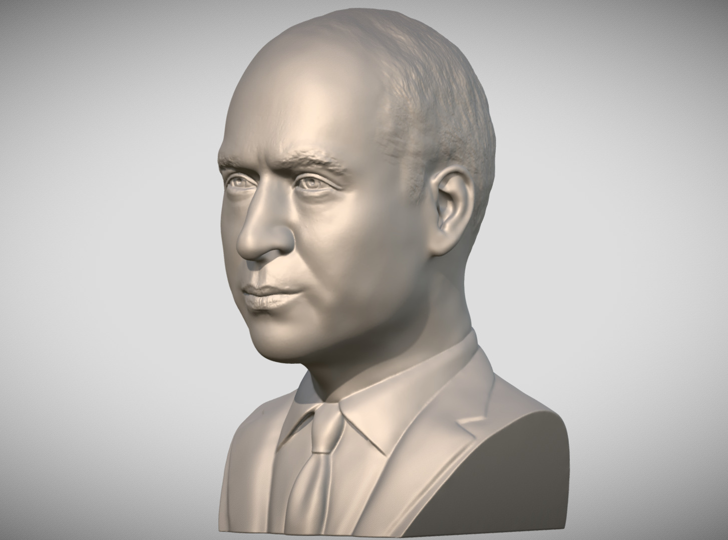 Prince William bust 3D print model_2